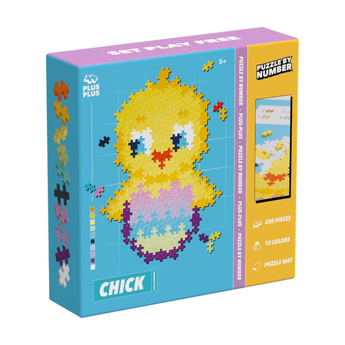 250pc Plus-Plus Puzzle By Number Chick Kids/Children Building Toy 5y+