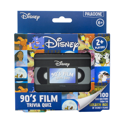 Paladone 10cm Disney 90's Trivia Quiz Kids/Children Fun Travel Card Game