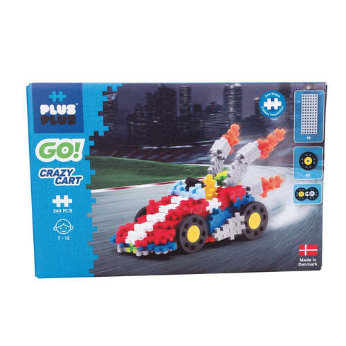 240pc Plus-Plus Go Crazy Cart Kids Learning Toy 5y+