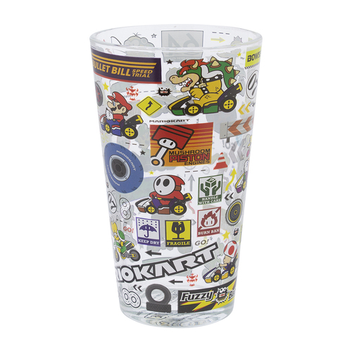 Paladone 400ml Mario Kart Glass Kids/Children Drinking Cup