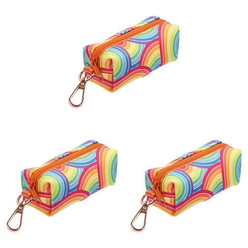 3PK Eco-Pup Pet/Dog/Cat Portable Bag Holder Rainbow Themed