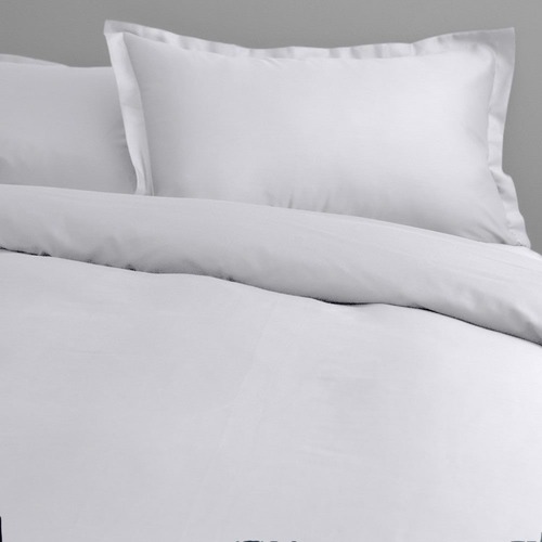 Canningvale Queen Bed Palazzo Royale 1000TC Quilt Cover Set Crisp White