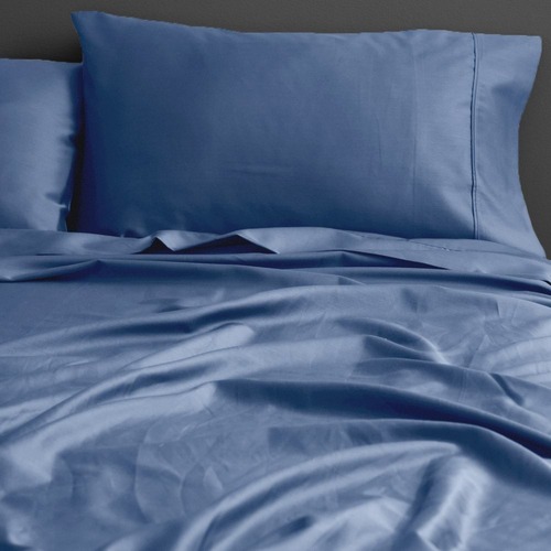 Canningvale King Bed Palazzo Royale 1000TC Fitted Sheet Set Blue