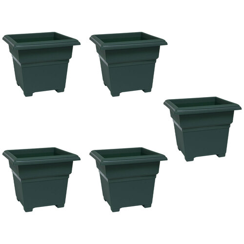 5PK Homeleisure Patio Tub 180mm Green Outdoor Garden 