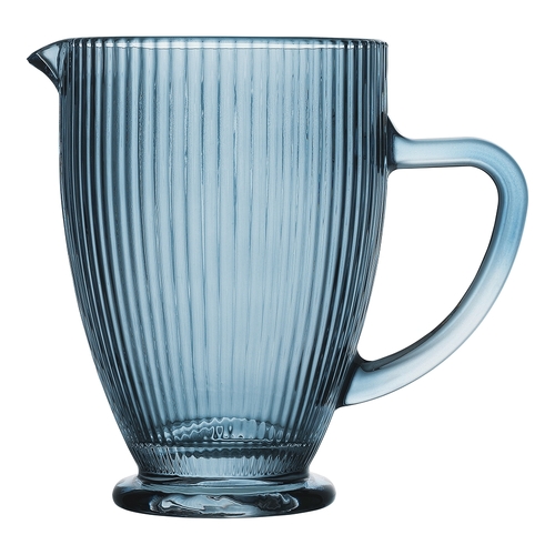 Porto Brittany 1.2L/20cm Glass Jug Pitcher w/ Handle - Bleu