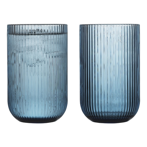 4pc Porto Brittany 400ml/12.5cm Hi-Ball Glass Tumbler Set - Bleu