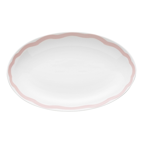 Porto La Mer 32cm Porcelain Oval Serving Platter - Blush