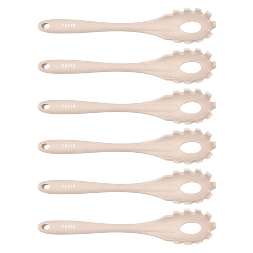 6PK Porto Zest Silicone 28cm Pasta Server Kitchen Utensil