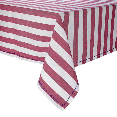 Porto Lola Polycotton Table Cloth Kitchen/Dining Decor 150x230cm Fuchsia