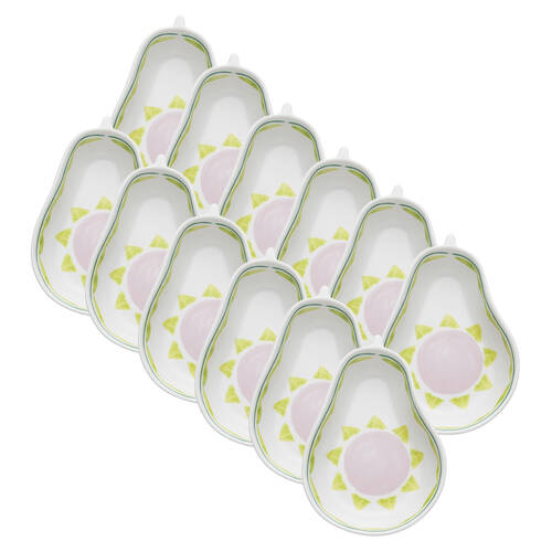 12PK Porto Fiesta Porcelain Avocado Dining Dish Serveware 16cm