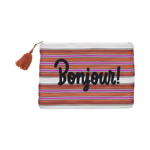 Porto Sol Zipper Pouch Wallet Storage Rectangle 26x20cm - Bonjour