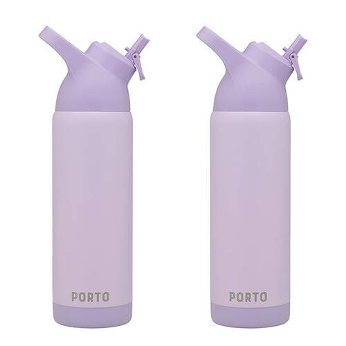 2PK Porto Atlas Vacuumed Insulated Water Bottle 700ml Lilac