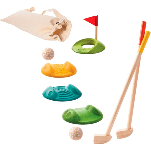 Plan Toys Mini Golf Full Set Kids/Childrens Toy Playset 3+