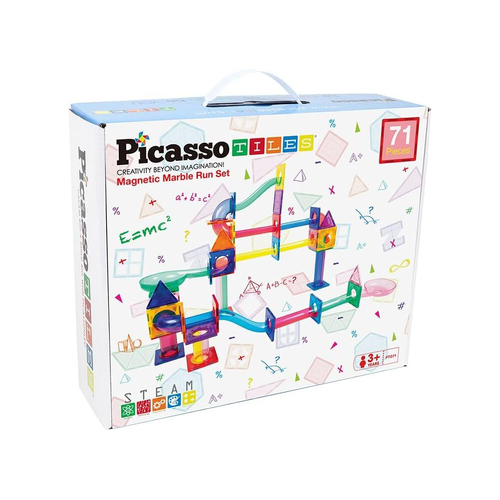 71pc Picasso Tiles Kids Marble Run Building Blocks Set 3y+