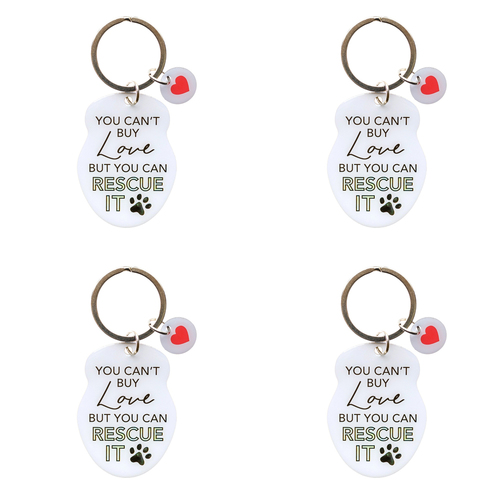 4PK Splosh Pet Rescue Keyring/Keychain Hanging Accessory 4x8.5cm