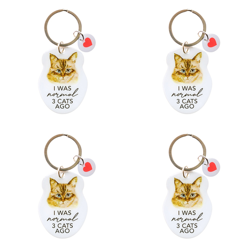 4PK Splosh Pet Normal Keyring/Keychain Hanging Accessory 4x8.5cm