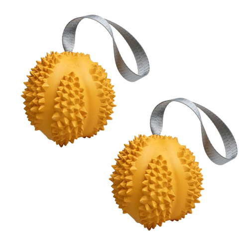 2PK Petopia Ultra Tough 5cm Rubber Durable Durian Dog Toy Mini - Assorted