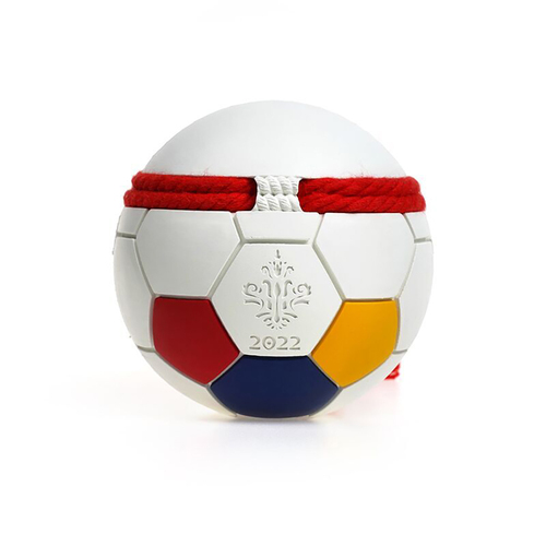 Petopia Ultra Tough 8cm Rubber Football Game Dog Toy - Large