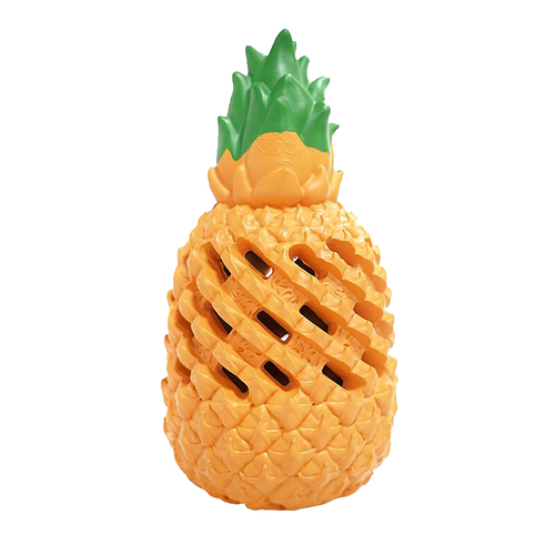 Petopia Ultra Tough 18cm Rubber Pawsome Pineapple Dog Toy Large - Orange