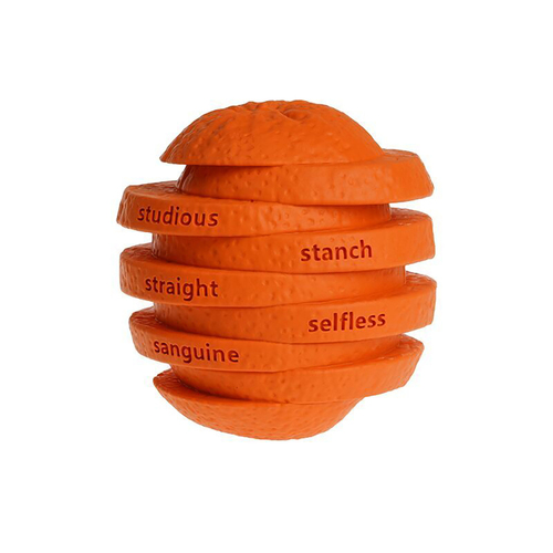 Petopia Ultra Tough Rubber Zesty Orange Dog Toy - Large