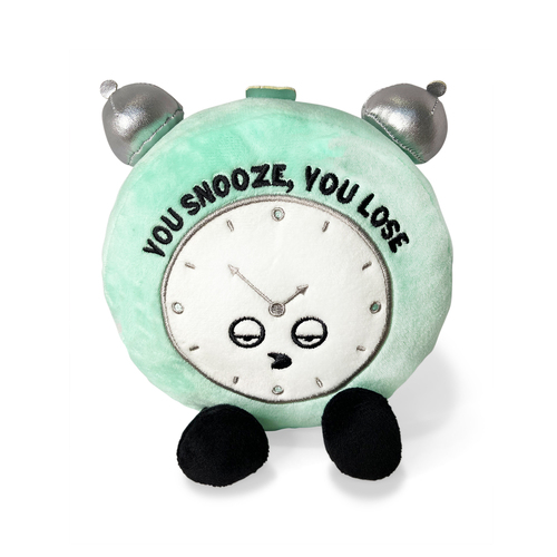 Punchkins You Snooze, You Lose Alarm Clock Plush Stuffed Soft Toy 18cm