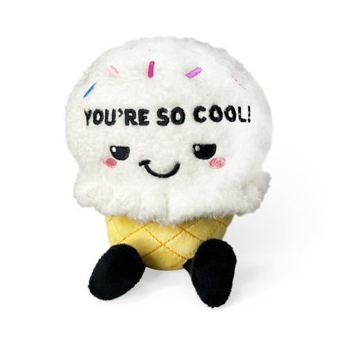 Punchkins You're So Cool! Icecream Cone Plush Stuffed Soft Toy 15cm