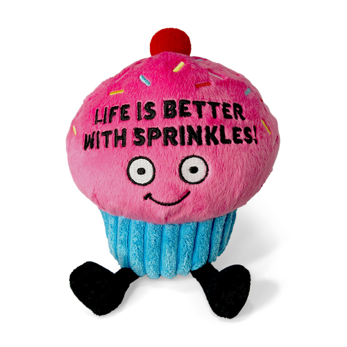 Punchkins Life Is Better with Sprinkles! Cupcake Plush Toy 15cm