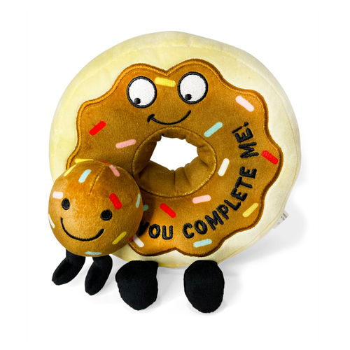 Punchkins Donut You Complete Me Stuffed Plush Cuddle Toy