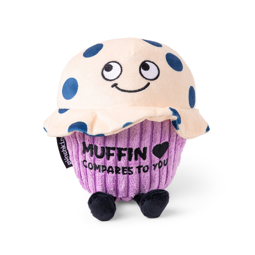 Punchkins Muffin Compares to You Blueberry Muffin Plush Stuffed Toy 17cm