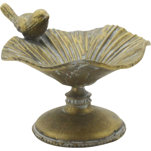 LVD Trinket Dish Bird Garden/Yard Decor 11.8 cm - Ant/Gold