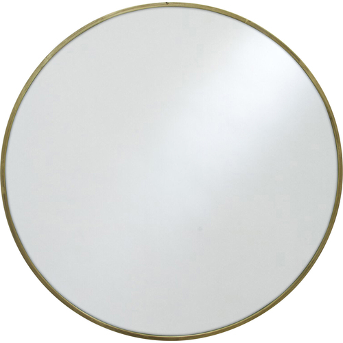 LVD Lily Metal 100cm Mirror Round Wall Hanging Display - Gold