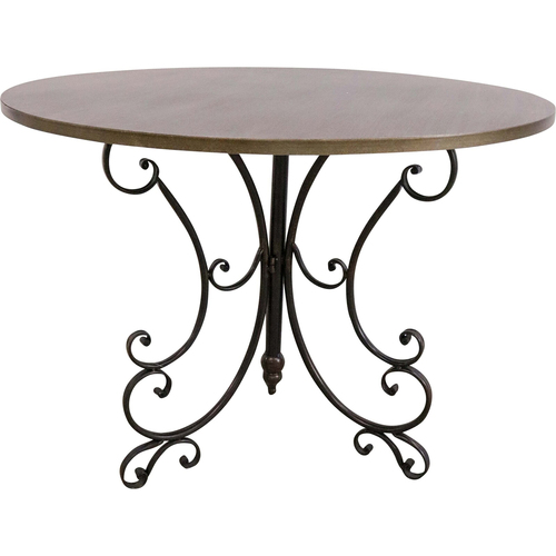 LVD French Metal Outdoor Garden Table 99cm - Bronze