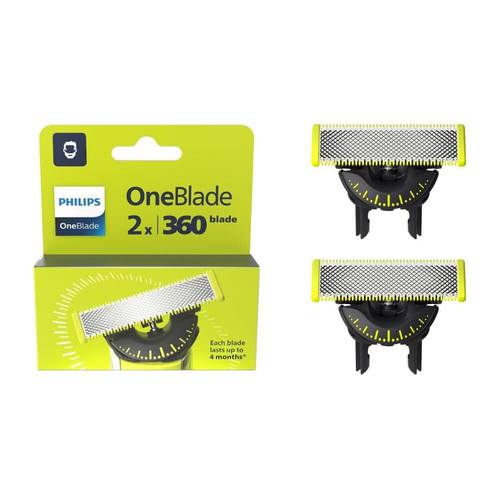 2pc Philips QP420/50 OneBlade 360 Face Shaver Replacement Blade Pack