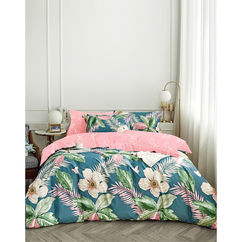 Ardor King Size Tiki Cotton Quilt Cover Bedding Set