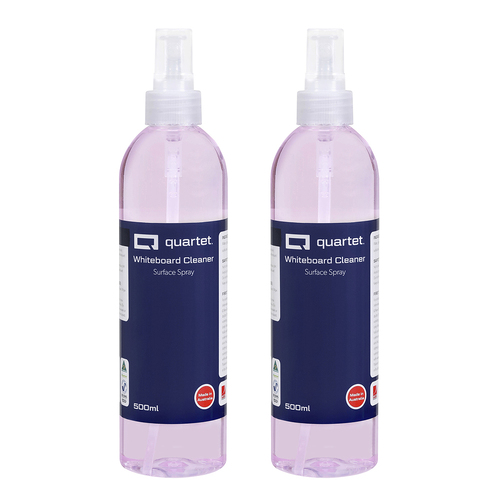 2PK Quartet 500ml Surface Cleaner For Dry-Erase Whiteboard