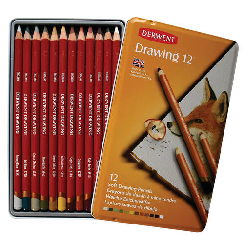 Pencil Buddies Sketch Pencils for Drawing, Triangular Drawing Pencils Set,  12 Pk