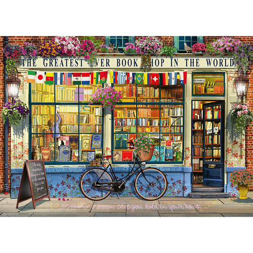 1000pc Ravensburger The Greatest Bookshop Jigsaw Puzzle 