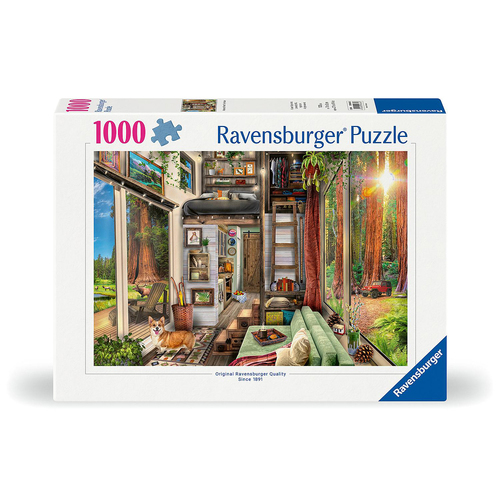 1000pc Ravensburger Redwood Forest Tiny House Adults Jigsaw Puzzle 