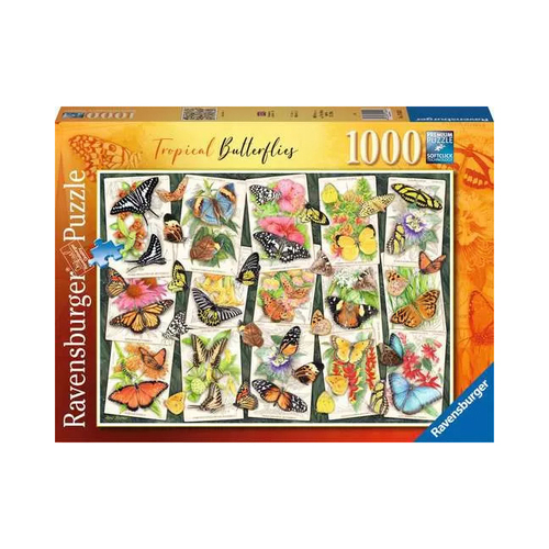 1000pc Ravensburger Tropical Butterflies Adults Jigsaw Puzzle 