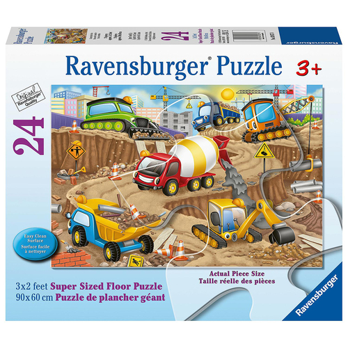 24pc Ravensburger Construction Fun Jigsaw Puzzle 89x61cm 3y+