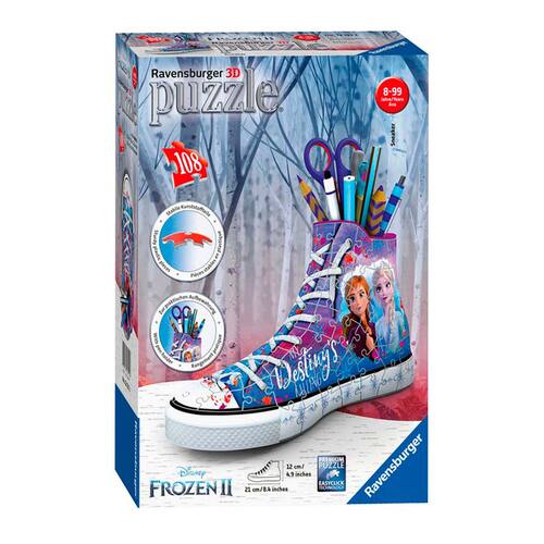 108pc Ravensburger Frozen 2 Sneaker 3D Sneaker Jigsaw Puzzle Set 8y+