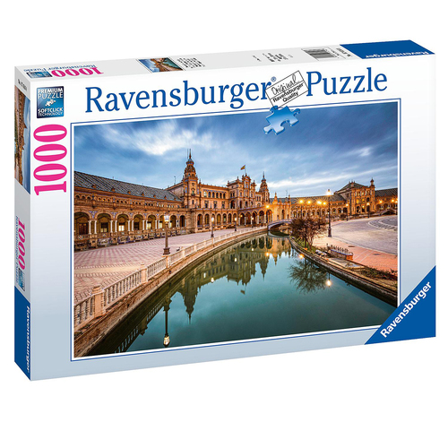 1000pc Ravensburger Plaza De Espana, Seville Family Jigsaw Puzzle 70x50cm