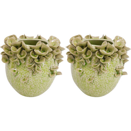 2PK LVD Ceramic Planter/Vase Home Decor 11.5cm Petite Pear