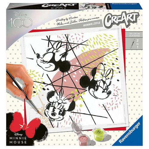 Ravensburger Minnie Style D100 CreArt Paint By Numbers 3Y+ 