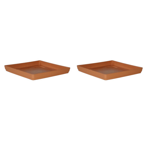 2PK Homeleisure Replicotta Square Saucer 290mm Garden 