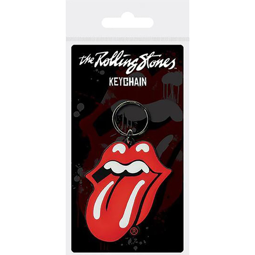 Music Themed The Rolling Stones Rock Group Tounge Rubber Keyring 