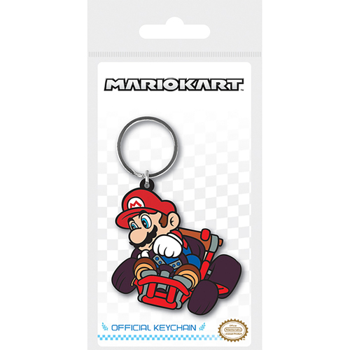 Mario Kart Themed Kids/Childrens Video Game Drift Rubber Keyring 