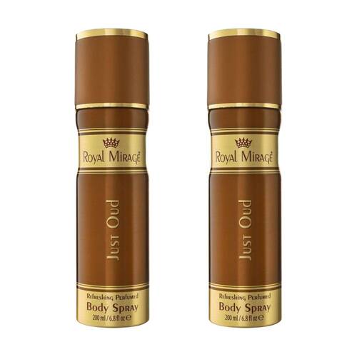 2PK Royal Mirage Just Oud Body Fragrance Spray For Women 200ml