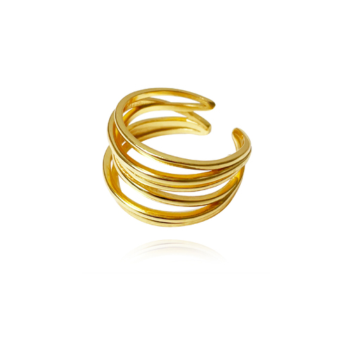 Ring with circle store and line