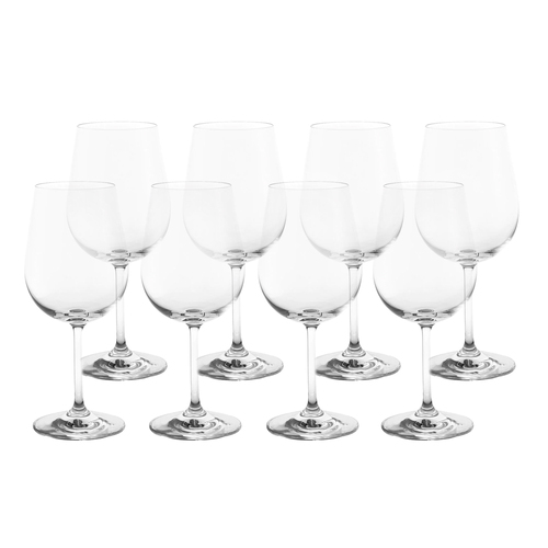 8pc Rona Bin 68 Crystal Stemmed White Wine Drinking Glass Barware Set 440ml